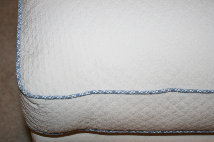 French Provincial Wingback Chair and Ottoman