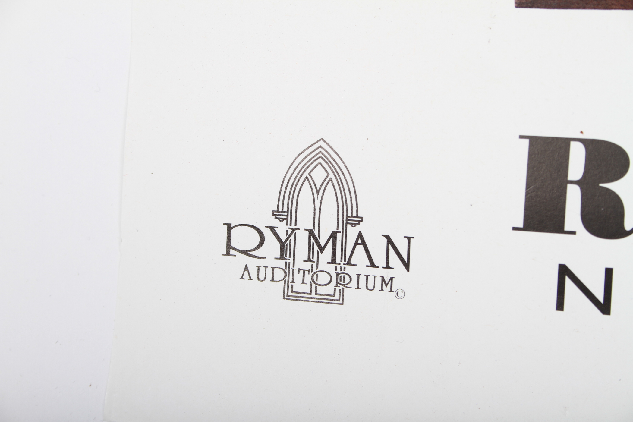 Ryman Auditorium Poster