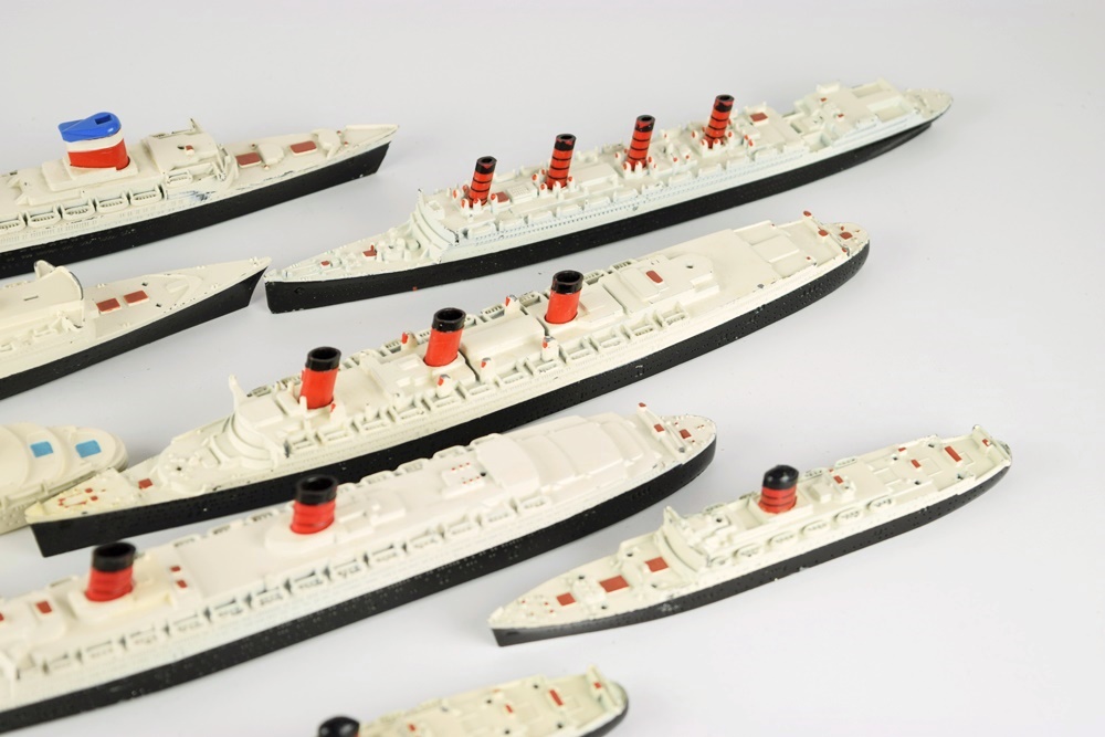 Approximately 20 Miniature "Minic Tri-Ang" Ship Models