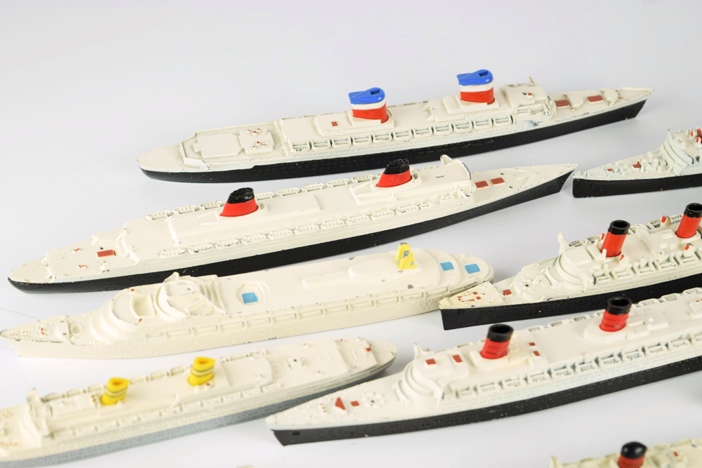 Approximately 20 Miniature "Minic Tri-Ang" Ship Models