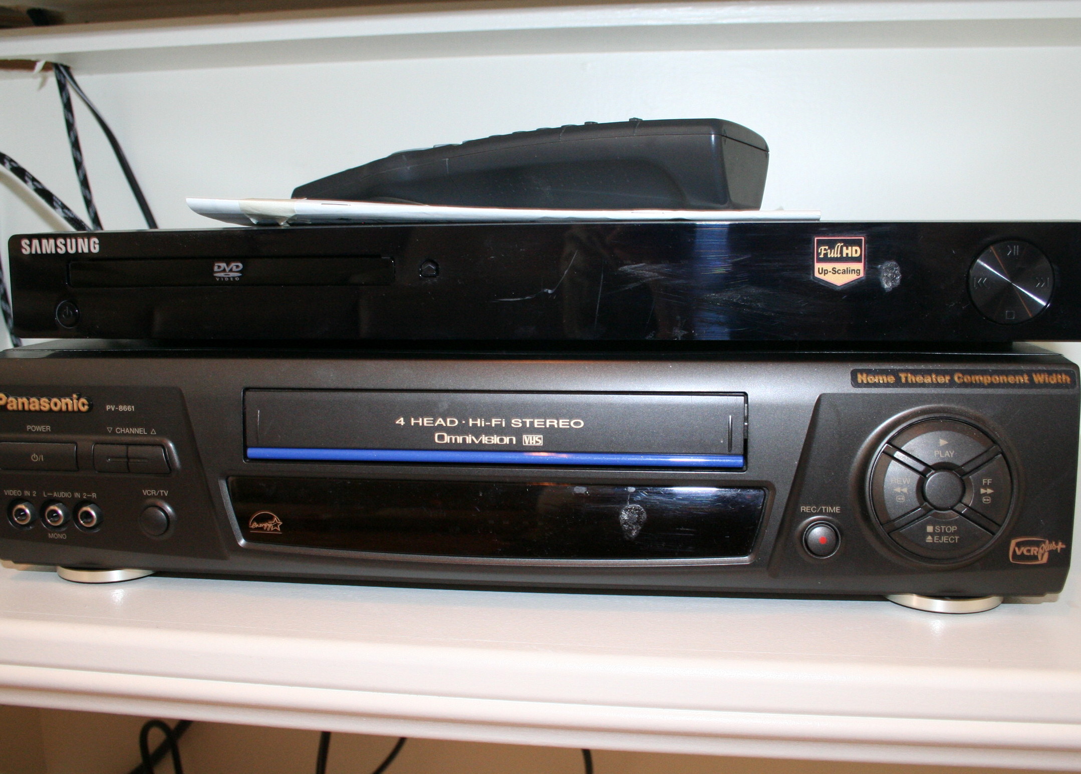 Samsung DVD Player and Panasonic DVD Player