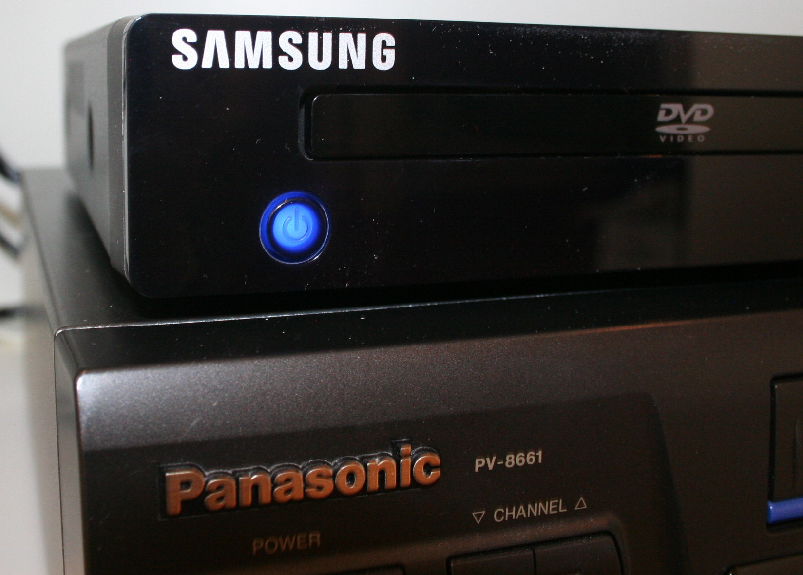Samsung DVD Player and Panasonic DVD Player