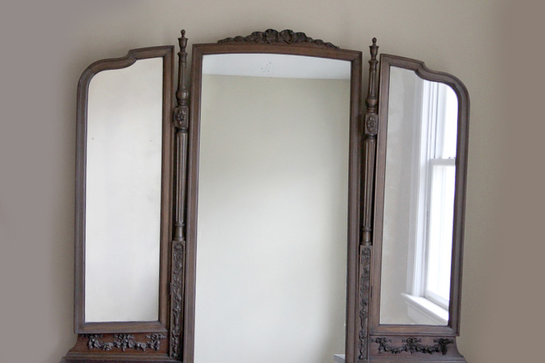 Antique Sligh Vanity with Seat