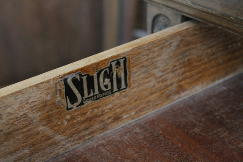 Antique Sligh Vanity with Seat