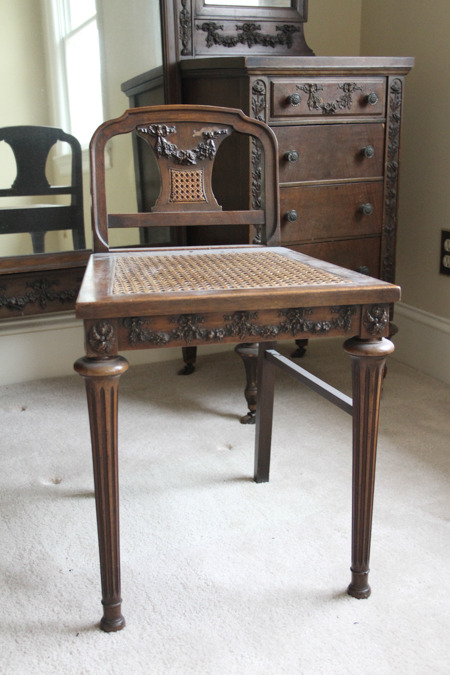 Antique Sligh Vanity with Seat