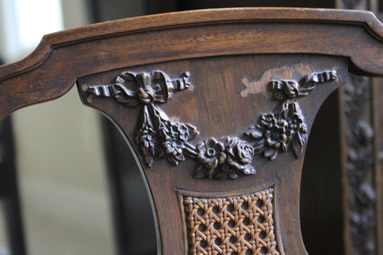 Antique Sligh Vanity with Seat