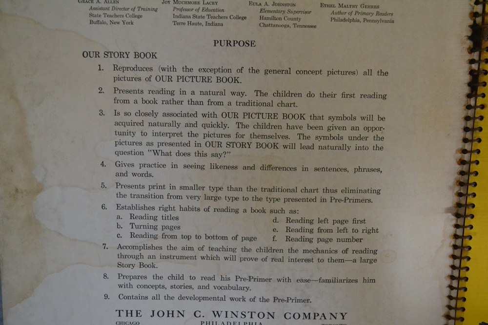 1940 "Our Storybook" Easy Growth in Reading Book