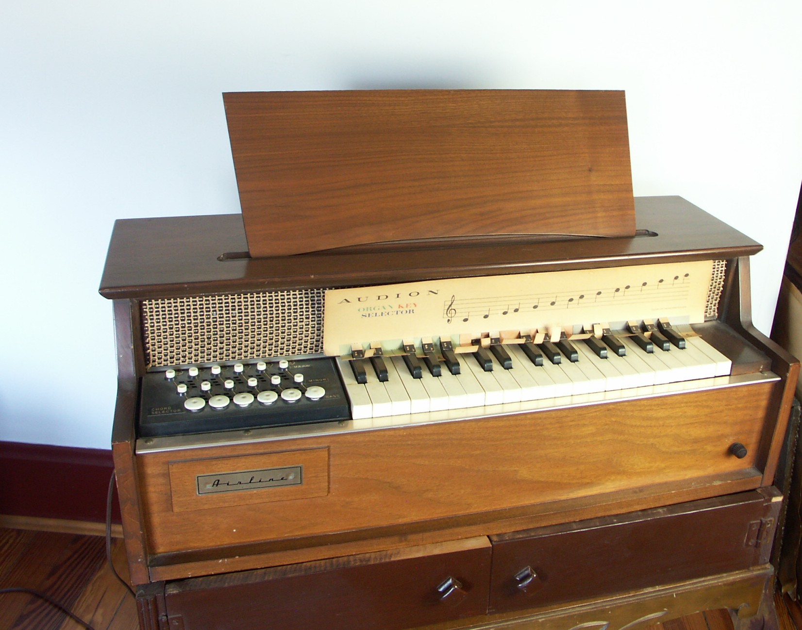 Vintage Audion Organ and Stand