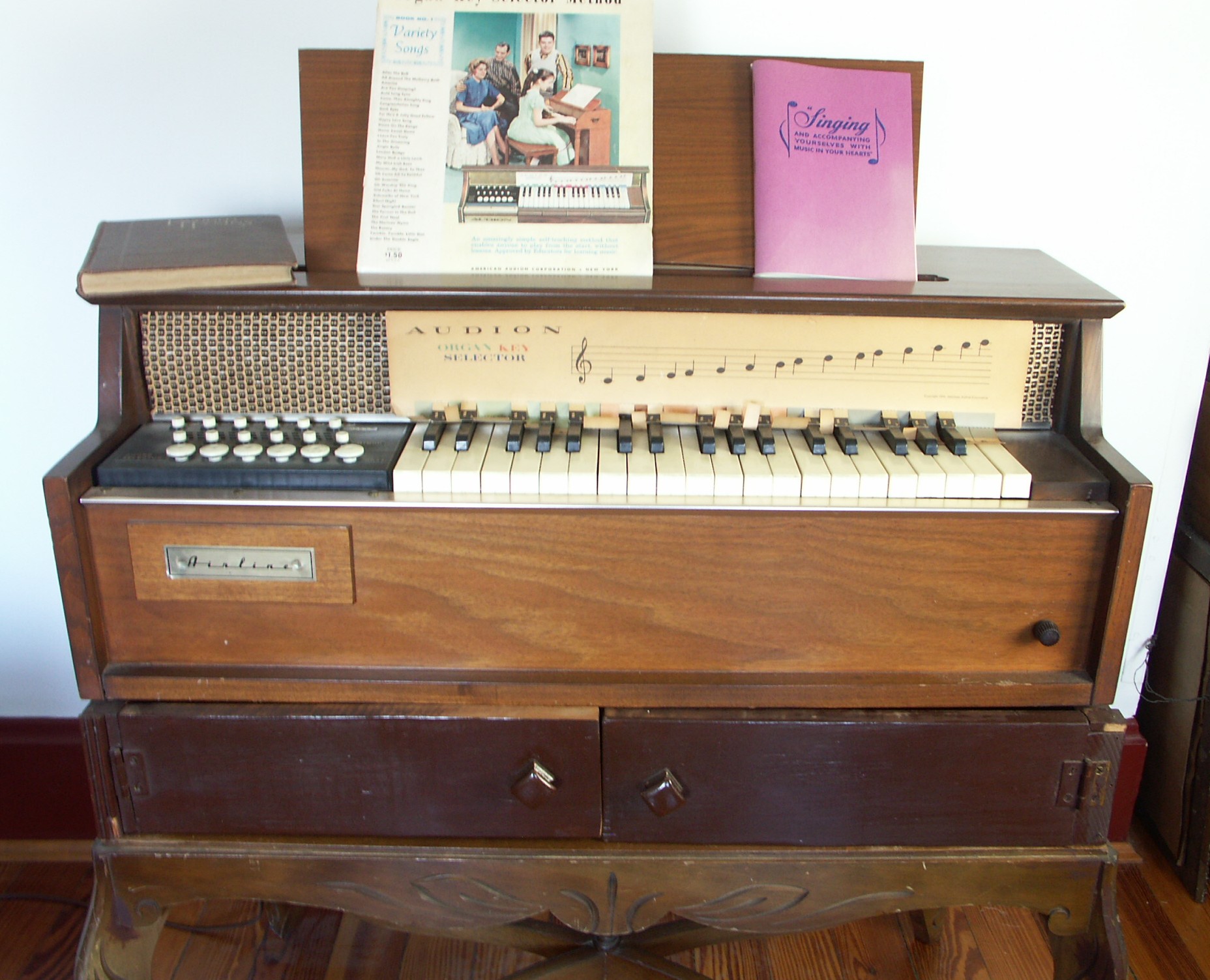Vintage Audion Organ and Stand