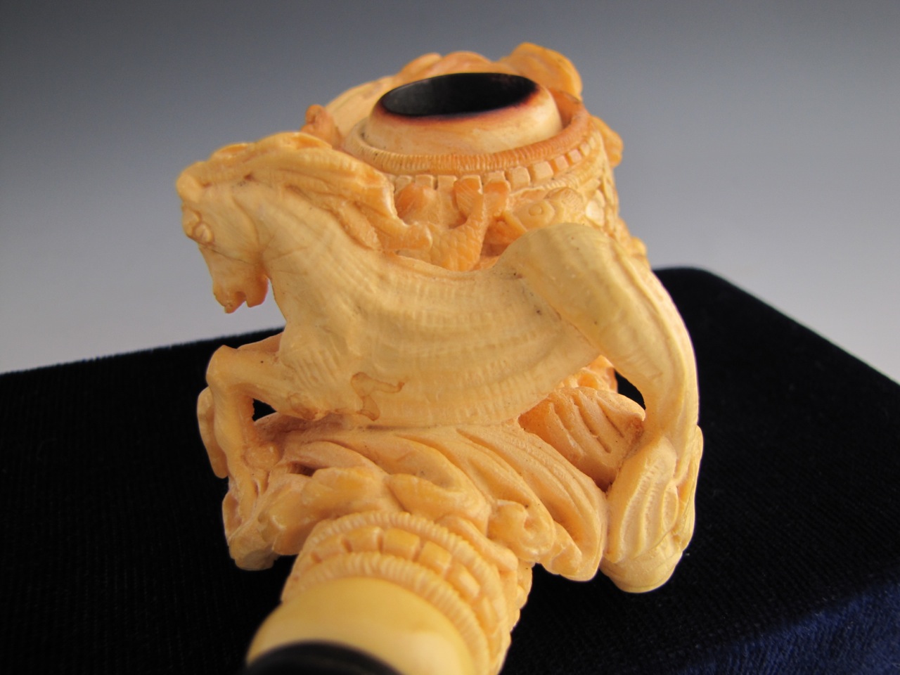 Deluxe Carved Meerschaum Eyup Sabri “Mermaids" Pipe