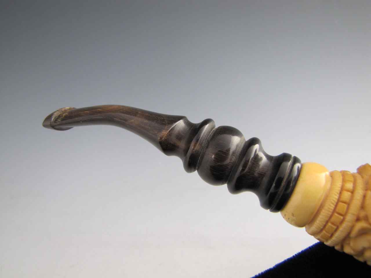 Deluxe Carved Meerschaum Eyup Sabri “Mermaids" Pipe