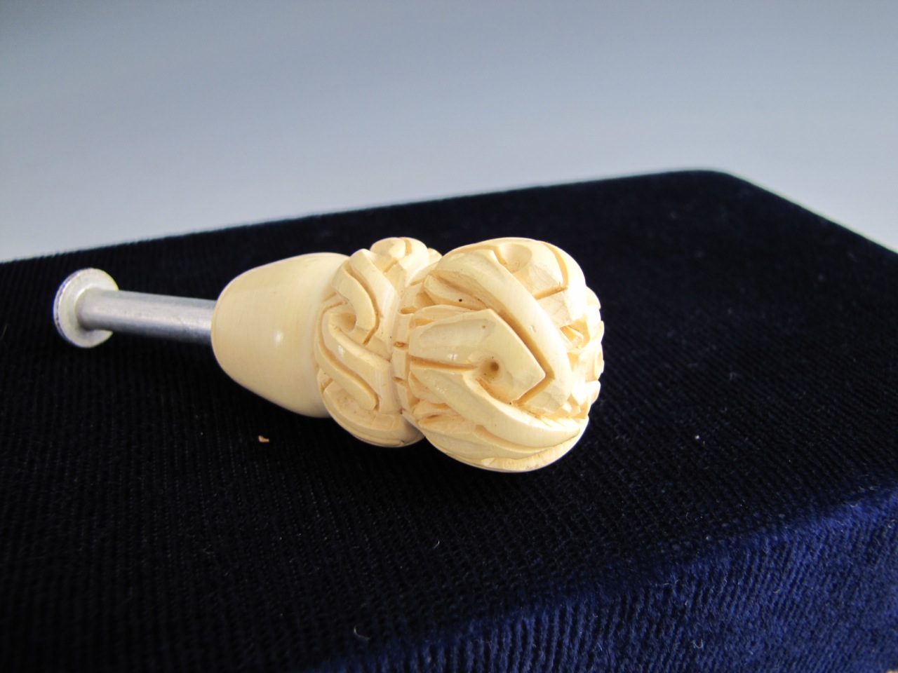 Deluxe Carved Meerschaum Eyup Sabri “Mermaids" Pipe