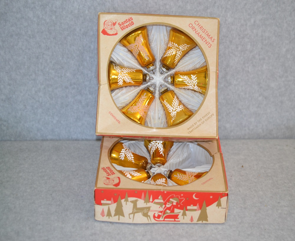 Vintage Shiny Brite, Santa's World and Other Christmas Ornaments