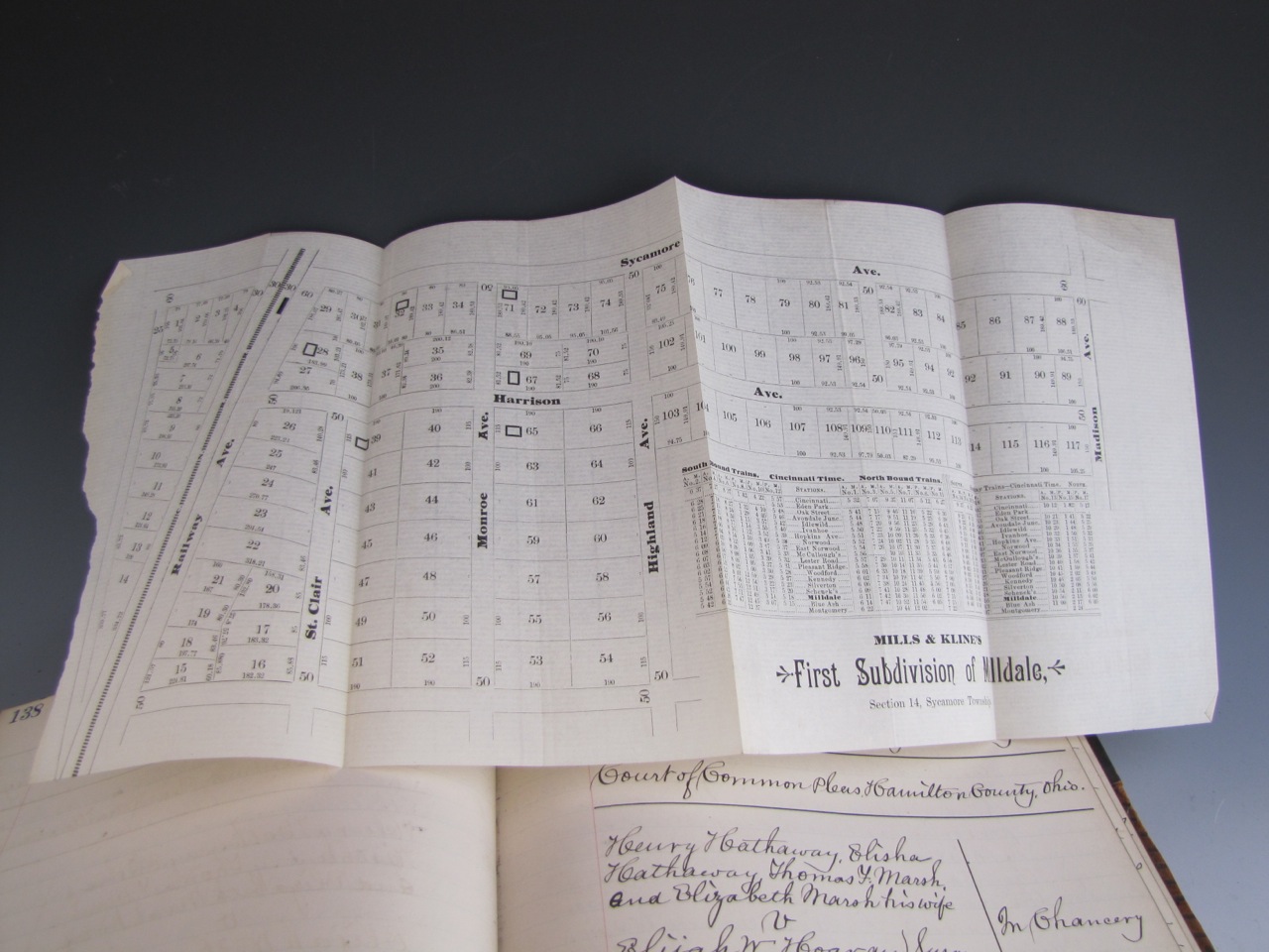 Rare Historical Cincinnati Land Ledger Books c.1780’s-1840’s