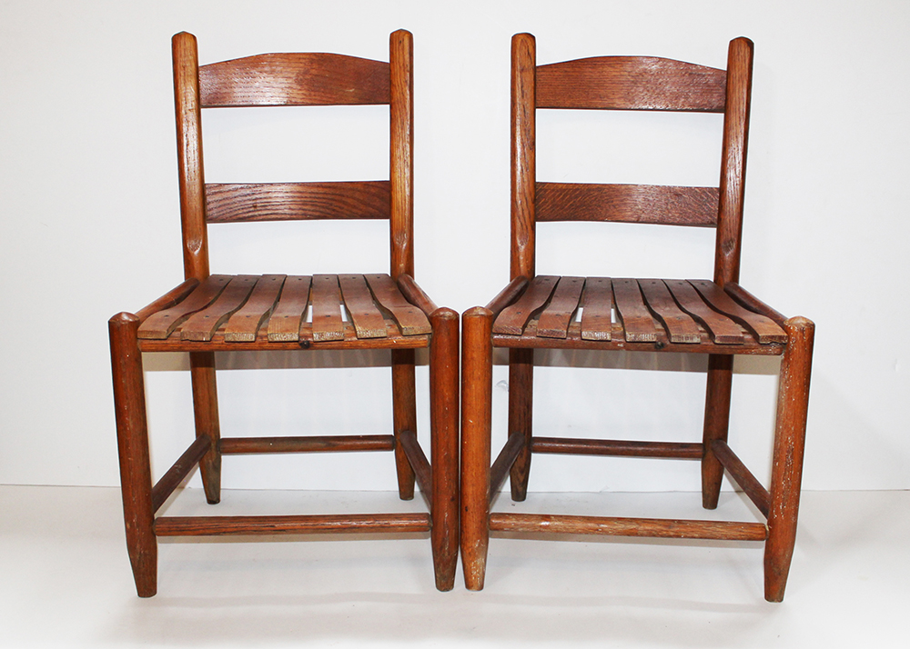 Vintage Wooden Children's Chairs