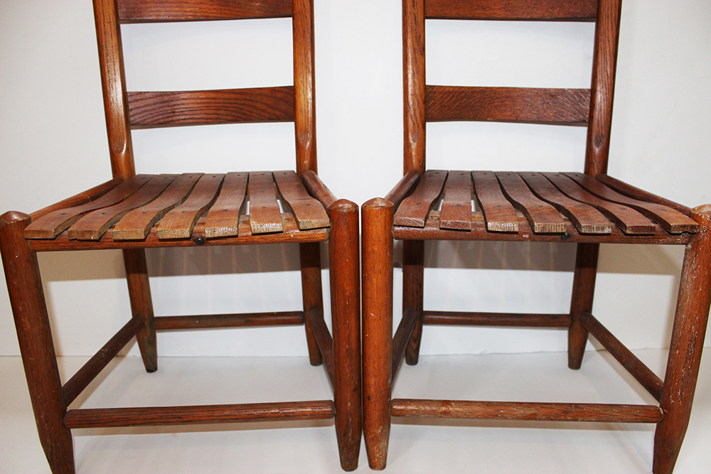 Vintage Wooden Children's Chairs
