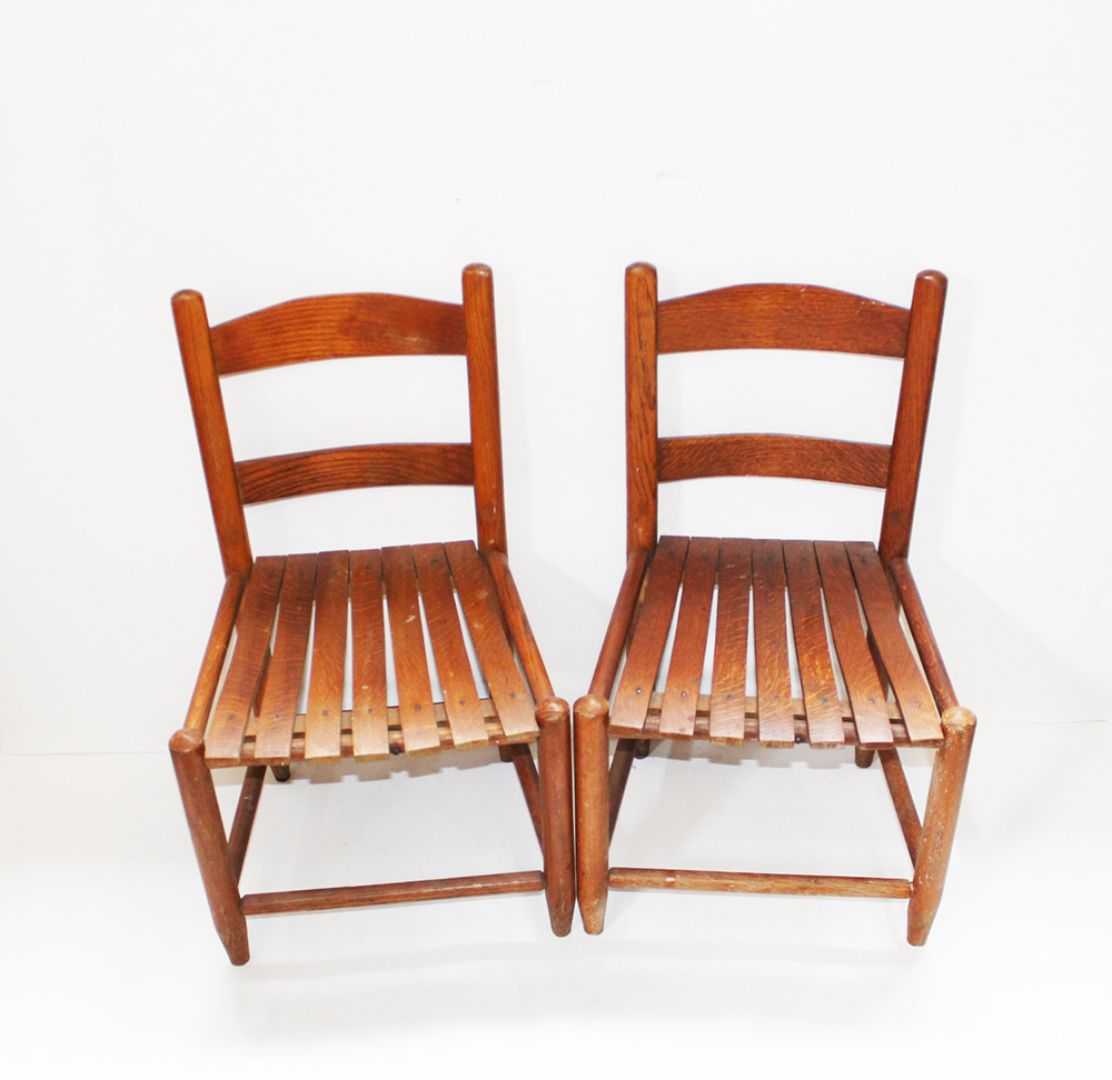 Vintage Wooden Children's Chairs