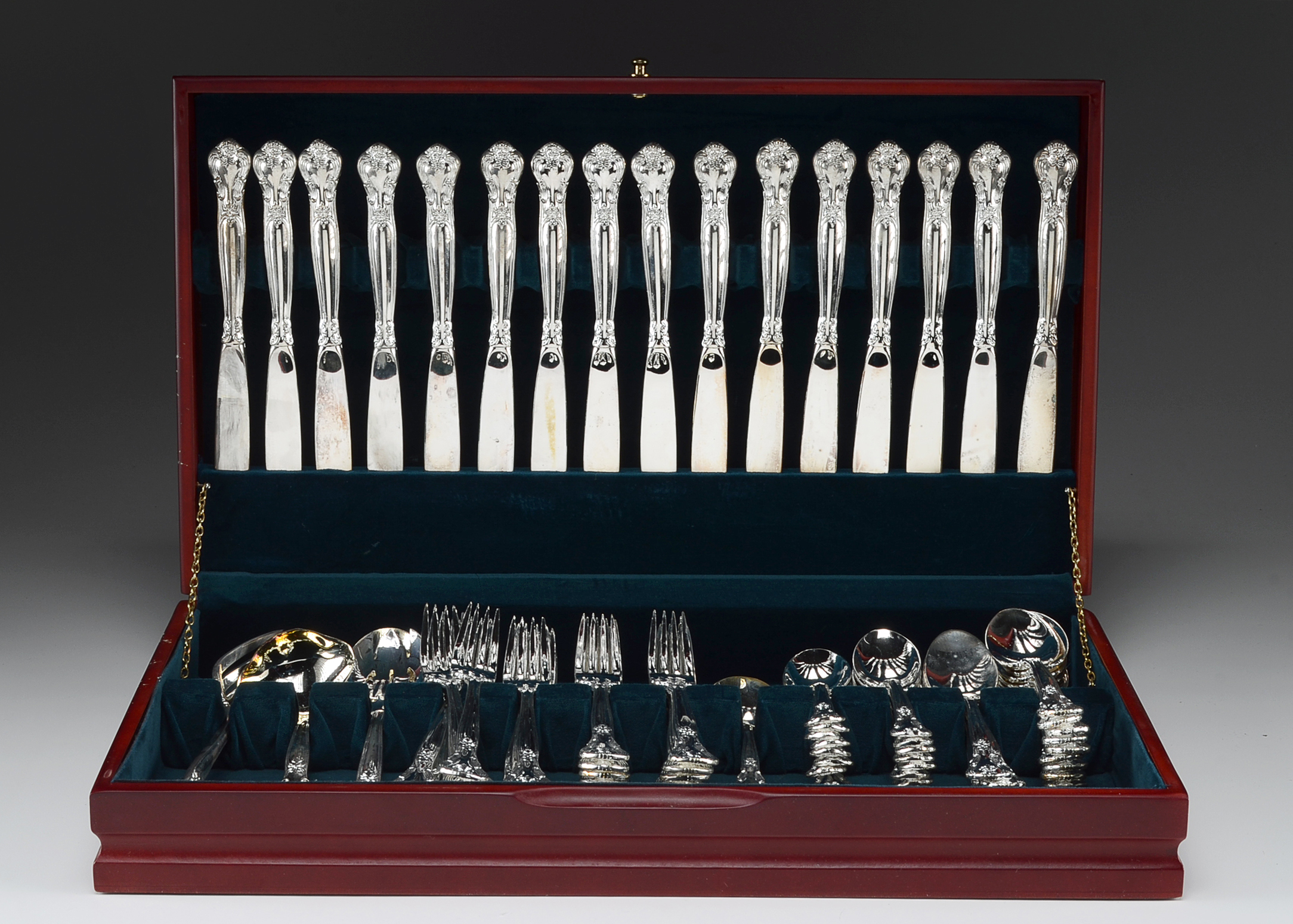 Godinger "Grand Master" Silver Plate Flatware Set