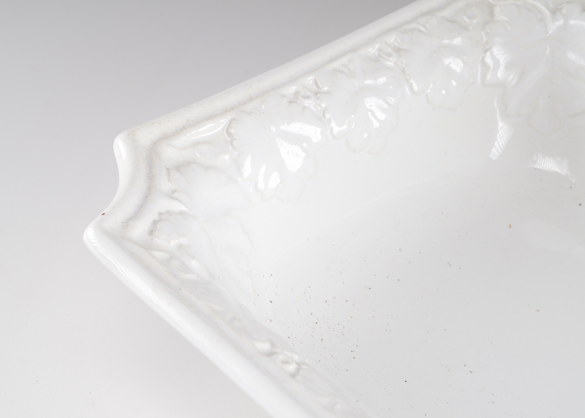 Three Italian White Ceramic Serving Dishes