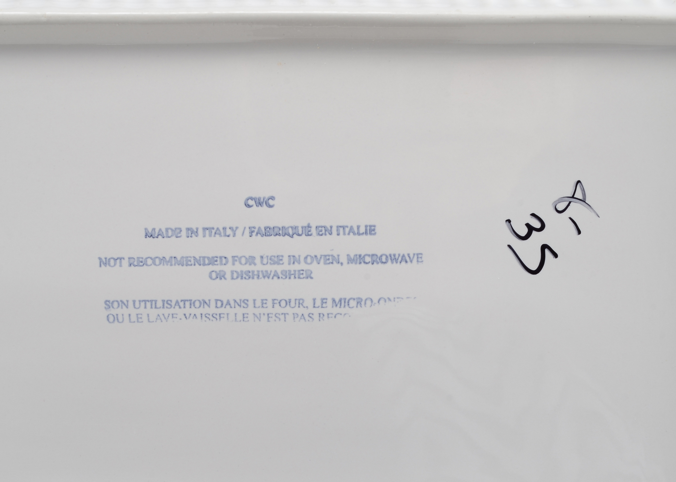 Three Italian White Ceramic Serving Dishes