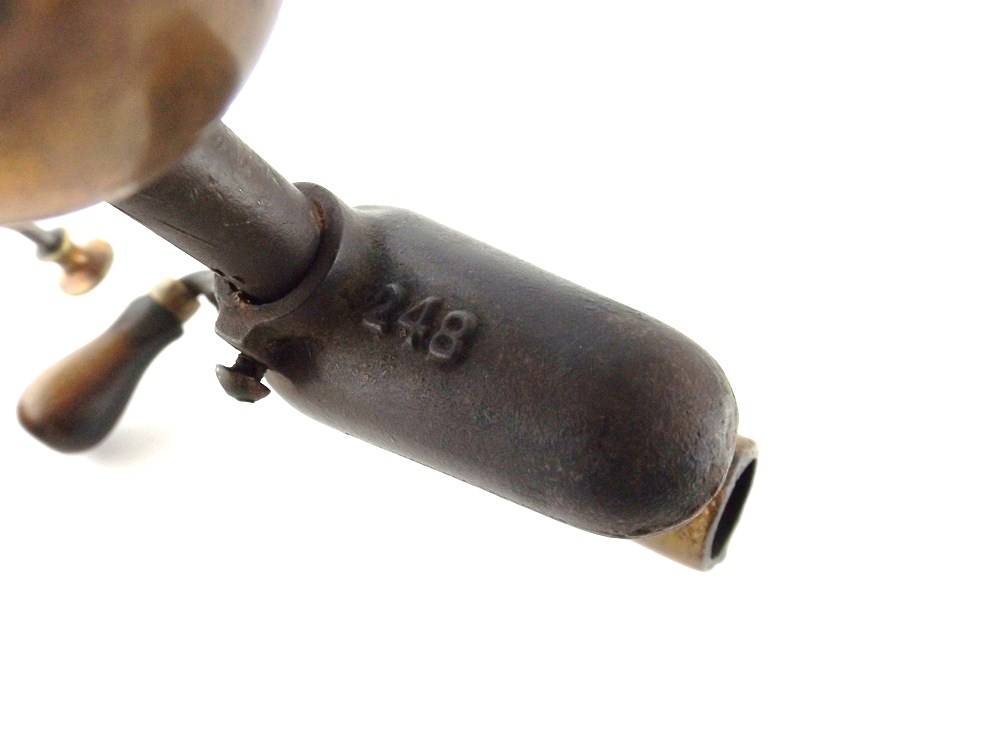 English Brass Blowtorch and Iron Tool