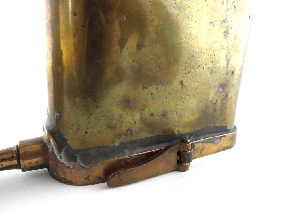 English Brass Blowtorch and Iron Tool