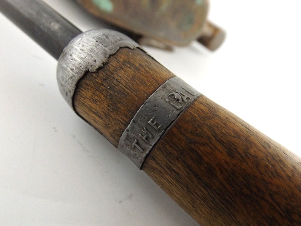 English Brass Blowtorch and Iron Tool