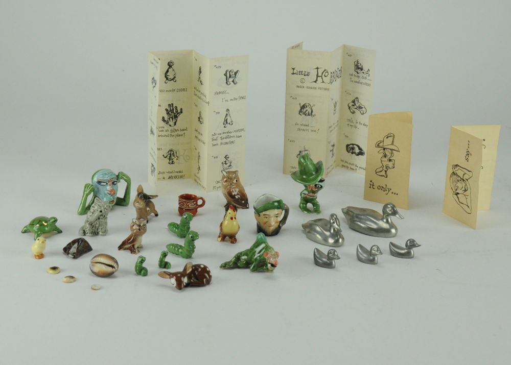 Collection of Little Horribles and Assorted Ceramic Miniatures