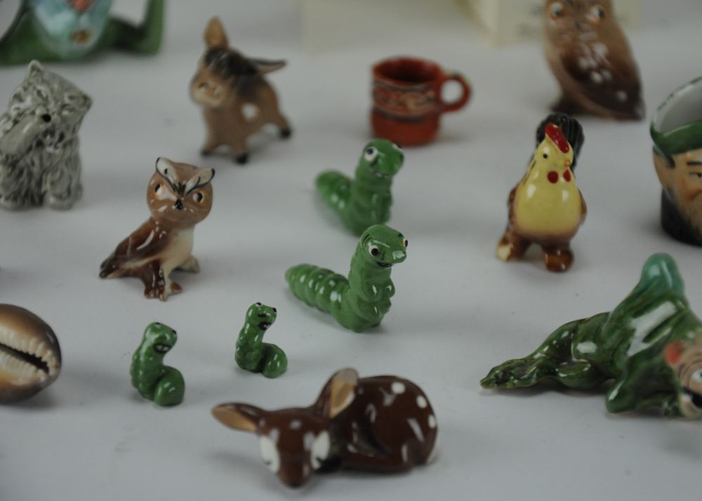 Collection of Little Horribles and Assorted Ceramic Miniatures