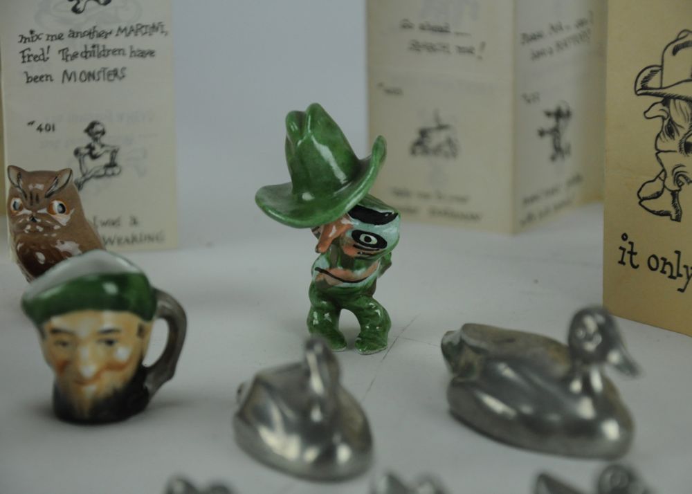 Collection of Little Horribles and Assorted Ceramic Miniatures