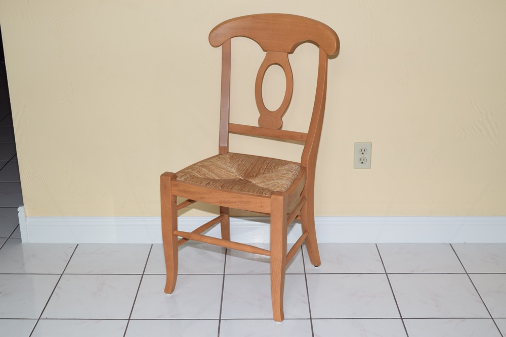 Pottery Barn Pine Farm Table and Eight Chairs