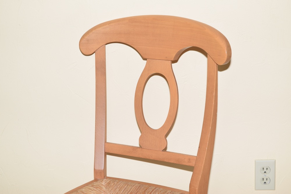 Pottery Barn Pine Farm Table and Eight Chairs