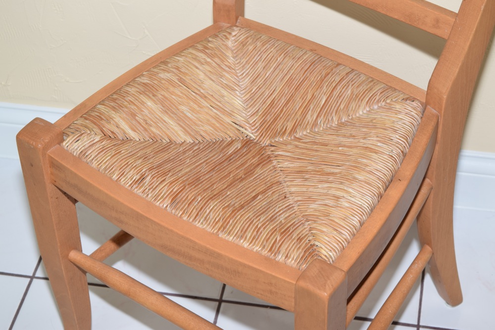 Pottery Barn Pine Farm Table and Eight Chairs