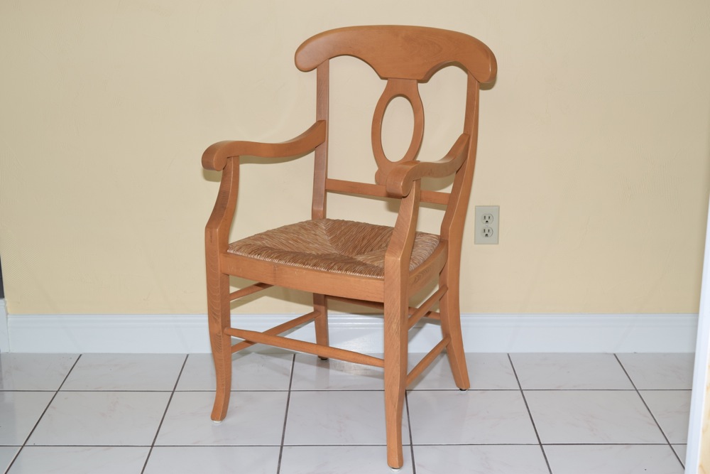 Pottery Barn Pine Farm Table and Eight Chairs