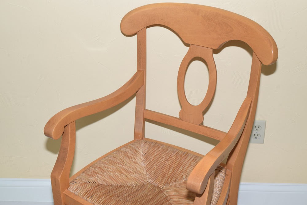 Pottery Barn Pine Farm Table and Eight Chairs