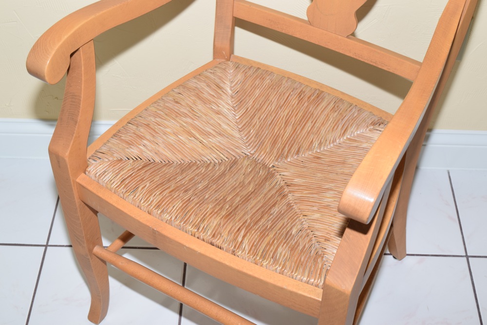 Pottery Barn Pine Farm Table and Eight Chairs