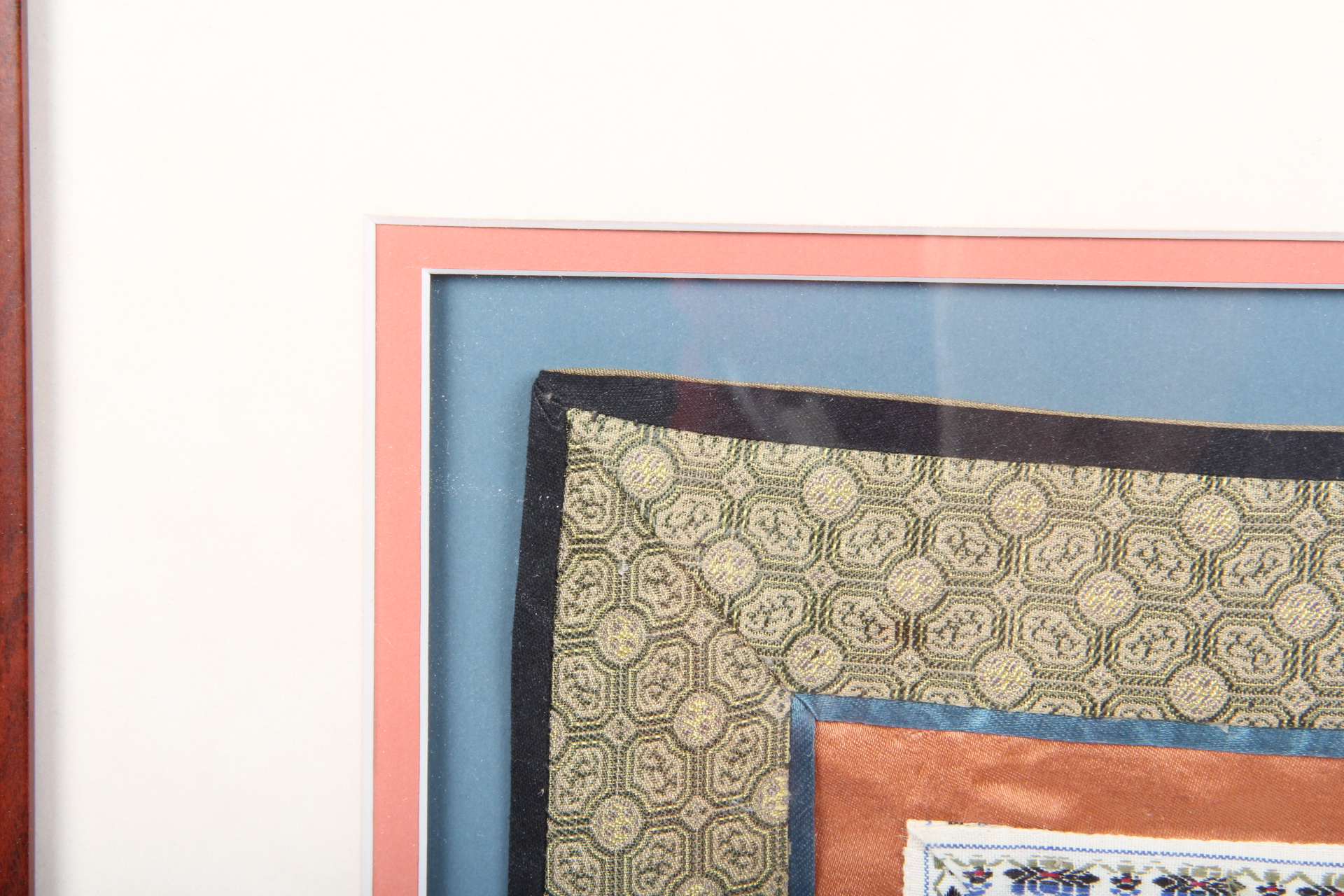 Vintage Framed Silk Embroidered Textiles