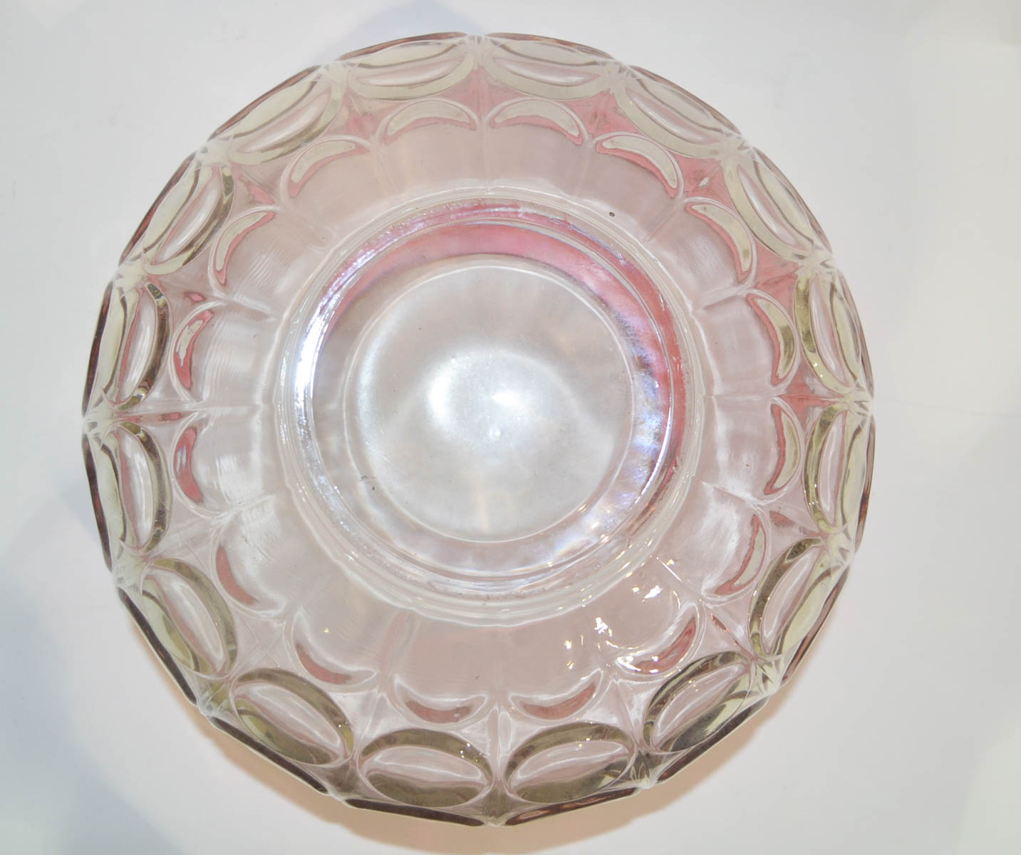 Depression Glass Punch Bowl Set with Extra Cups