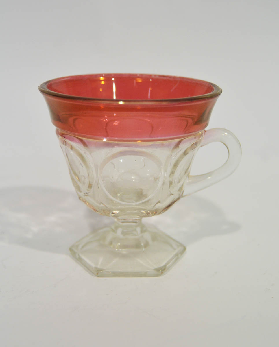 Depression Glass Punch Bowl Set with Extra Cups