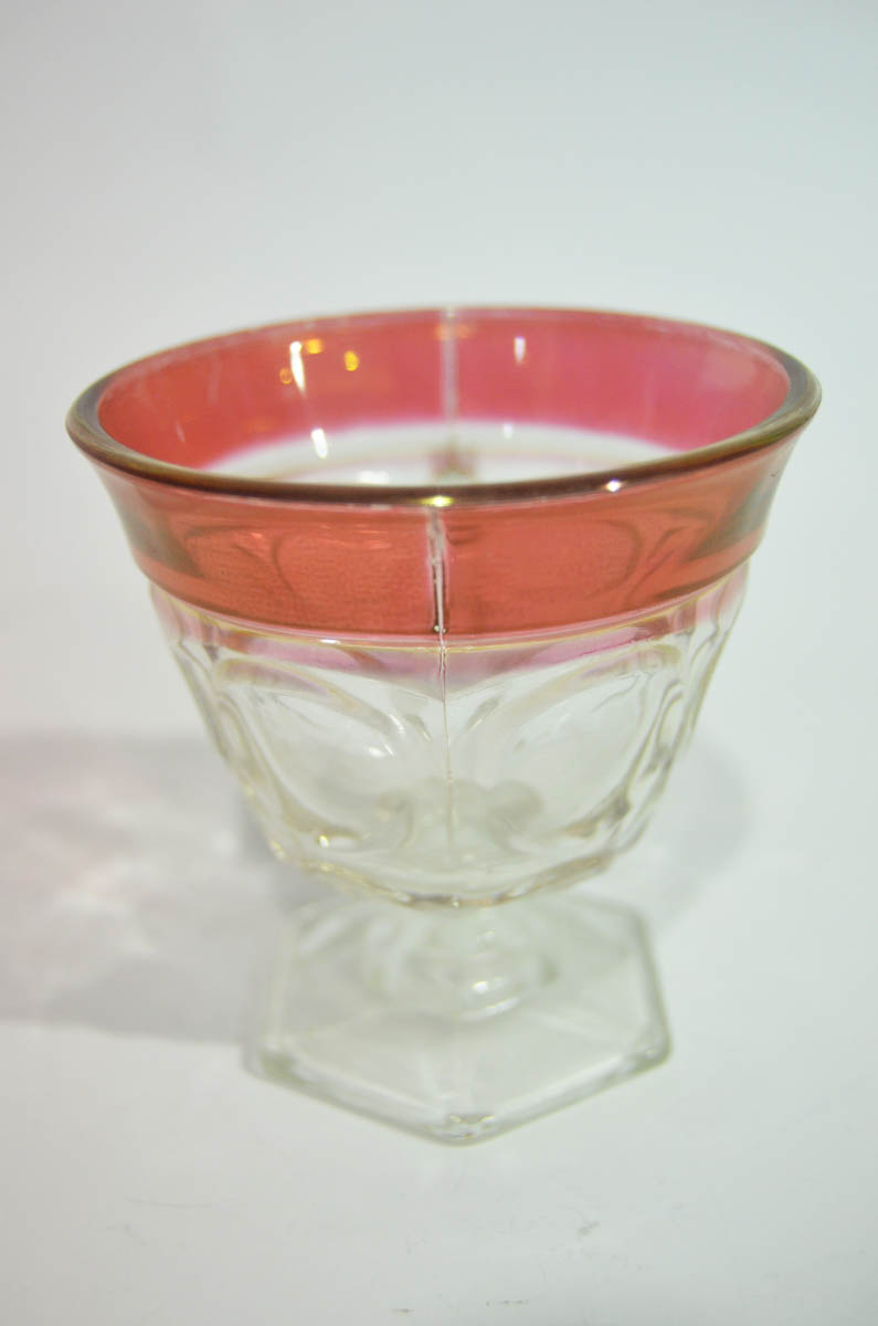 Depression Glass Punch Bowl Set with Extra Cups
