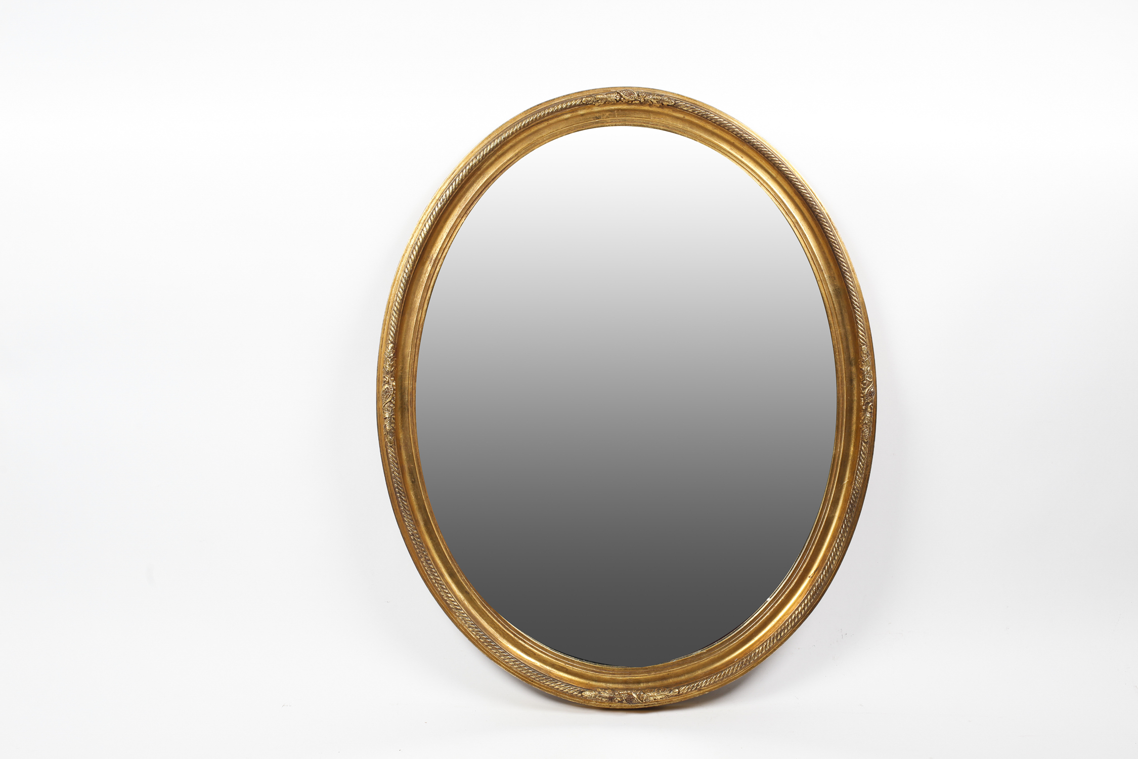 Ornate Gold Frame Oval Mirror