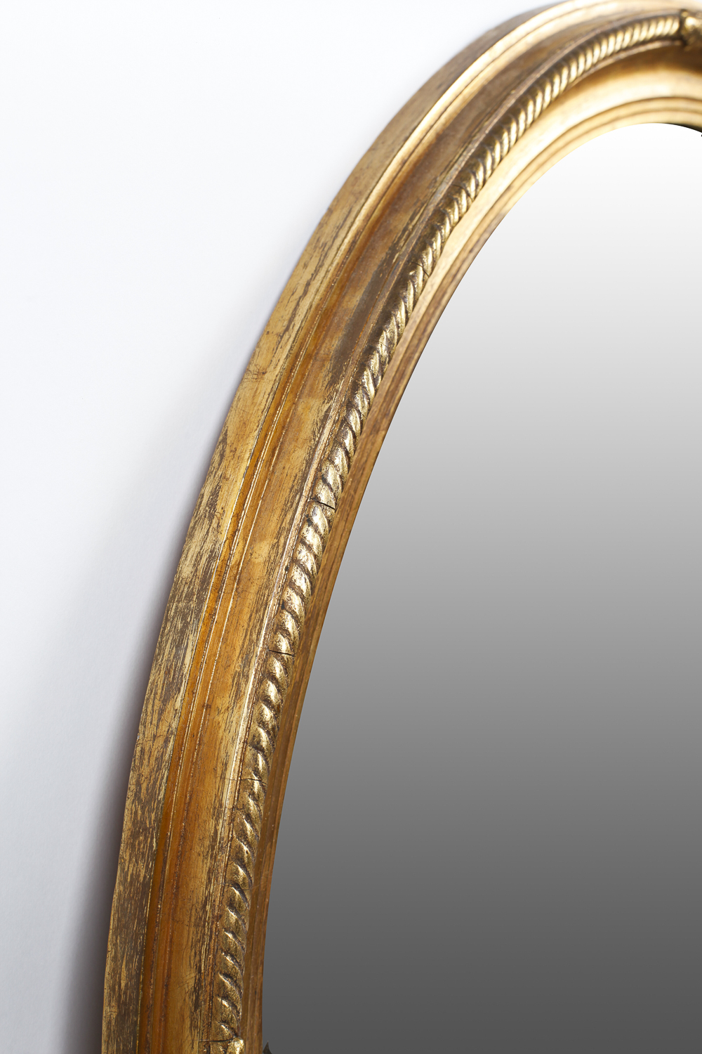 Ornate Gold Frame Oval Mirror