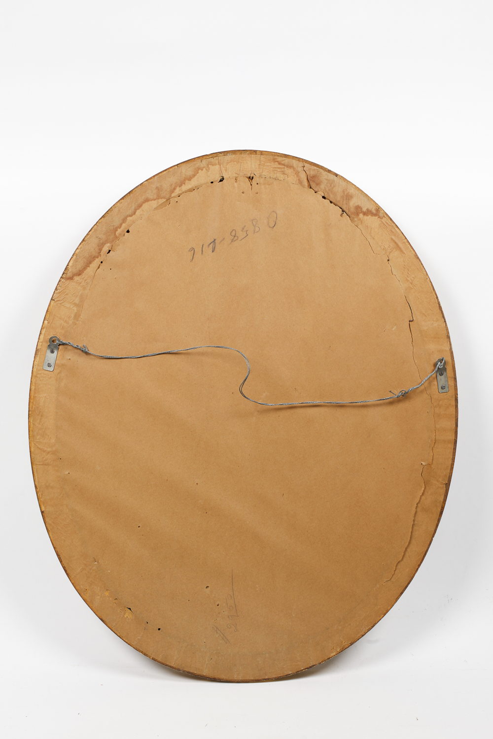 Ornate Gold Frame Oval Mirror