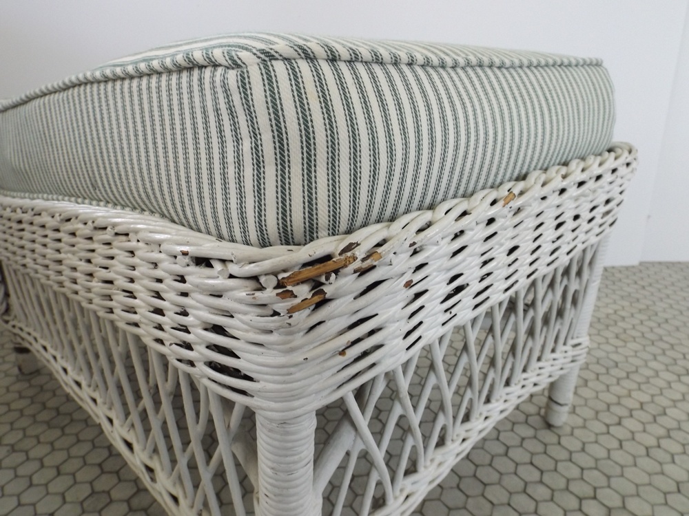 1920's Wicker Hassock