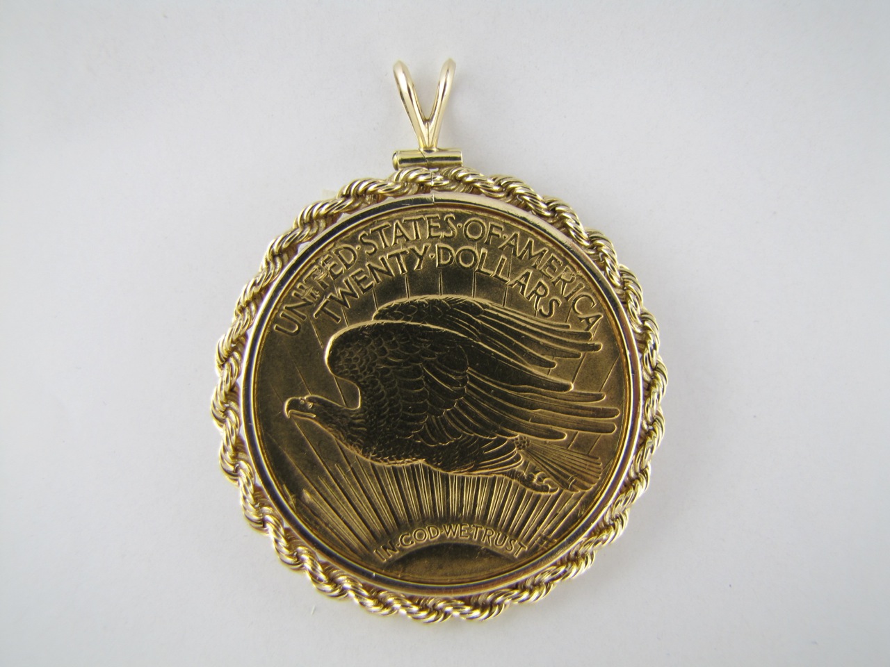14K Pendant with 1927 St. Gaudens Twenty Dollar Gold Coin