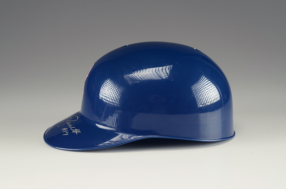 Marty Barrett Signed Boston Helmet and Photo