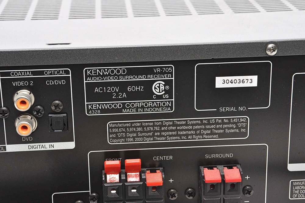 Kenwood VR-705 Surround Sound System