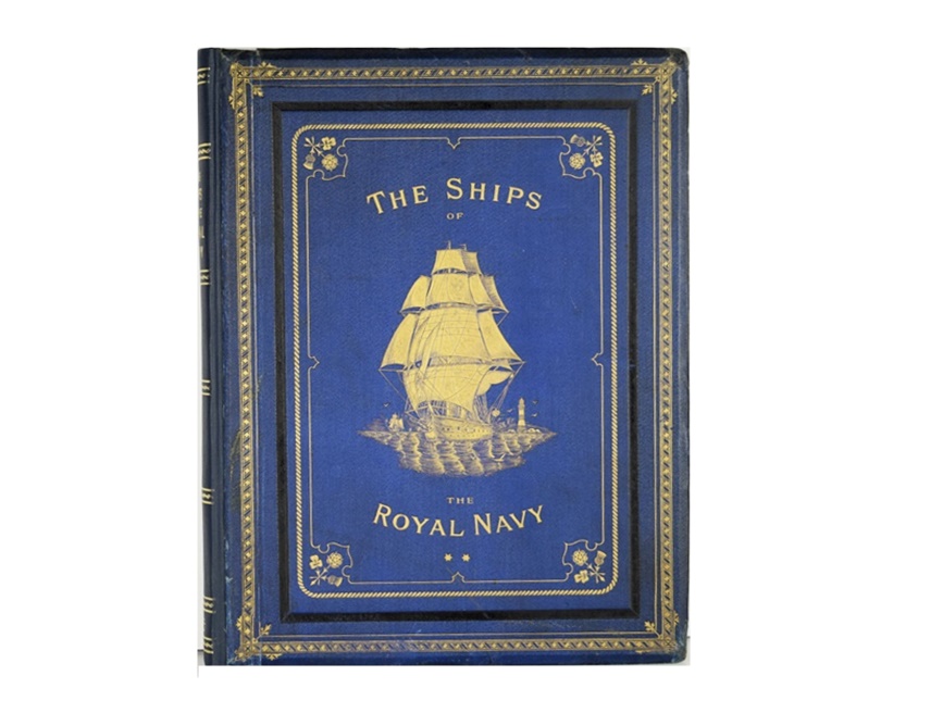 1881 Publication "The Ships of the Royal Navy" with Lithographs