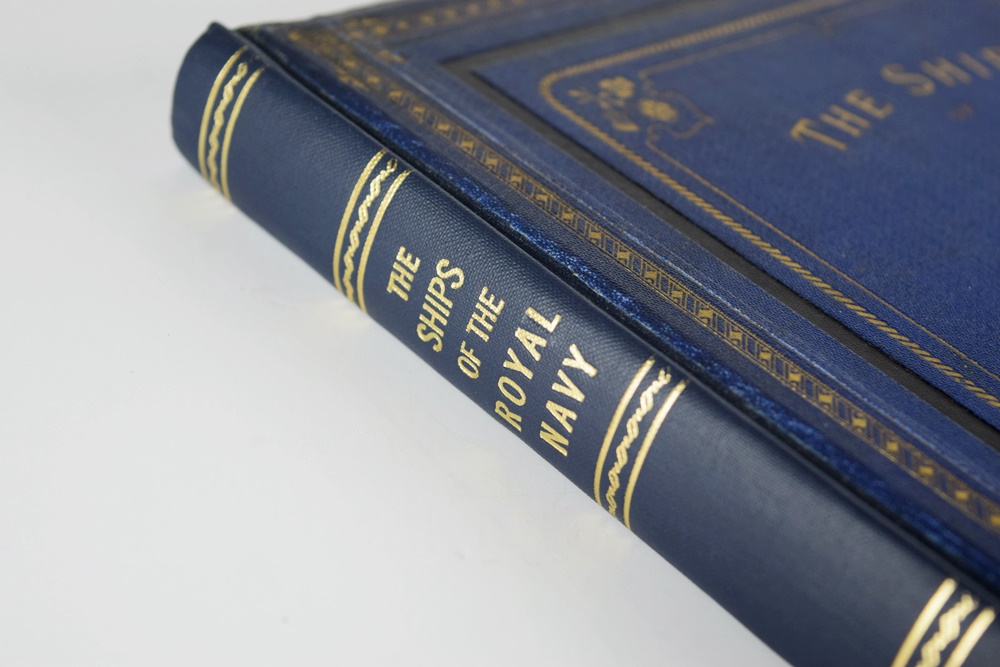 1881 Publication "The Ships of the Royal Navy" with Lithographs
