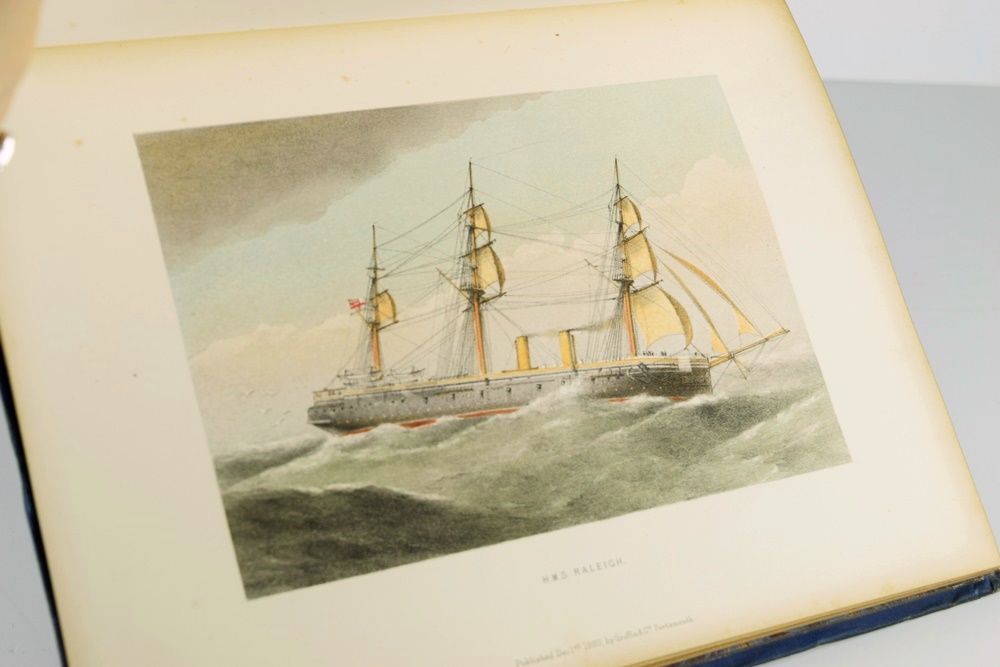 1881 Publication "The Ships of the Royal Navy" with Lithographs